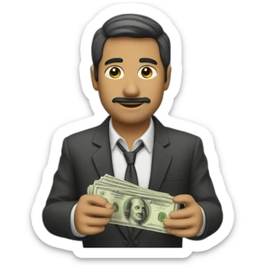 Fajo de dinero sticker