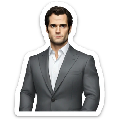 Henry cavill in suite sticker