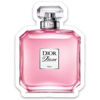 Dior perfume pink sticker