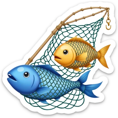 Apostle Peter's fishing net with fish sticker
