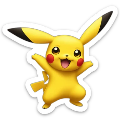 Pikachu dancing bachata sticker