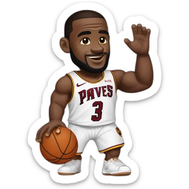 LeBron James qui se fait fouetter sticker