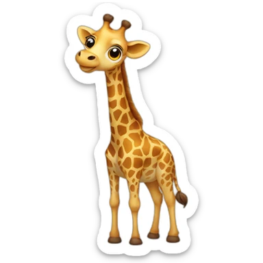 Giraffe sticker