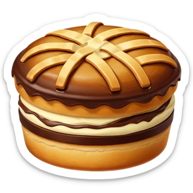 Chocolate filled pastry  sticker