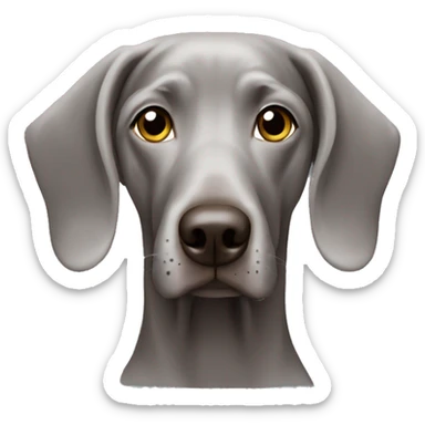 Weimaraner in Emoji Style  sticker