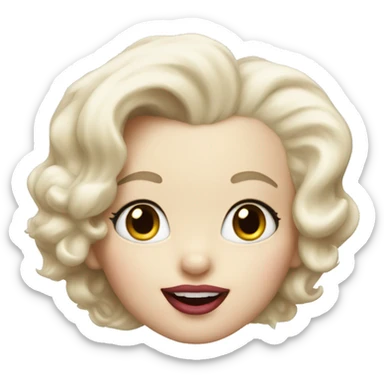 a bunny that looks like marilyn monroe sticker