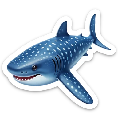 Whale Shark looking like a whale sticker