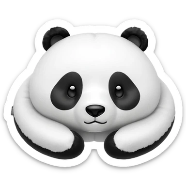 Panda We Bare Bears Neck Pillow With Hood Miniso We Bare Bears Collection U-shaped Pillow sticker