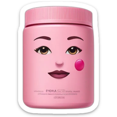 GAIA Beauté Supplements with pink and black packaging  sticker