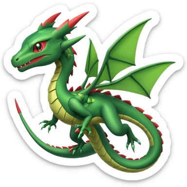 Rayquaza-Sceptile-Flygon-fusion sticker