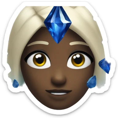 Sapphire gaze face from roblox sticker