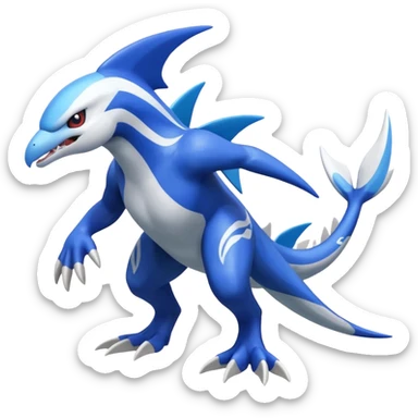 Silvally-Kyogre-Latios-Fakémon-hybrid-creature (full body)  sticker