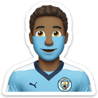 YOSHI in Manchester City football shirt sticker