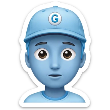 skyblue color ballcap with G sticker