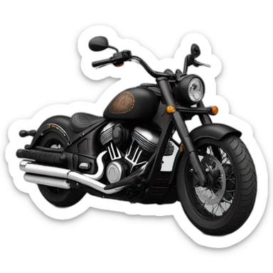 Indian chief bobber black sticker