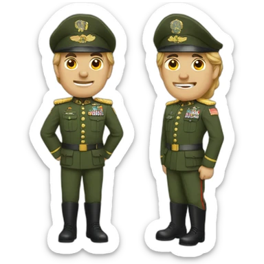A general and army sticker