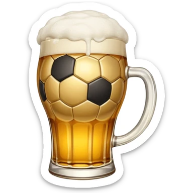 pint and soccer sticker