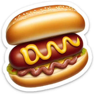 Cancel out hotdog sticker