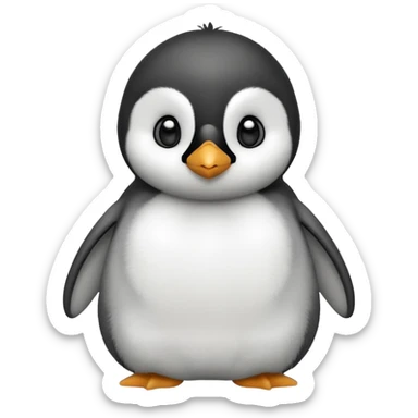 Baby emperor penguin sticker