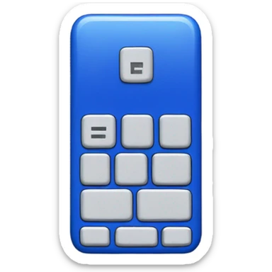 navi blue enter key sticker