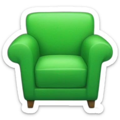 web site sitting on a green arrow chair sticker