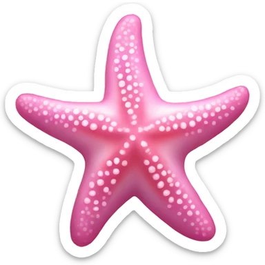 Pink starfish sticker