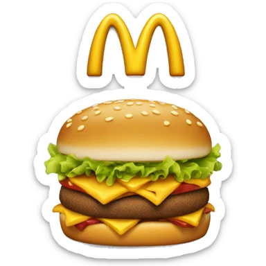 mcdonald’s logo sticker