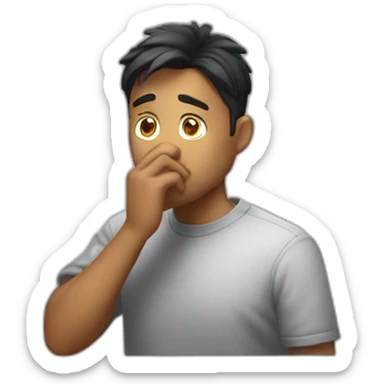 Faker doing the silence pose sticker