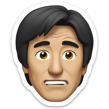 Jackie Chan what? Face sticker