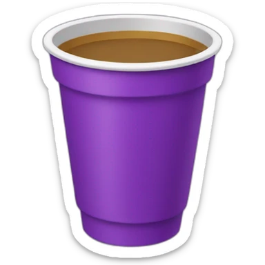 purple cup with lean spilling out  sticker