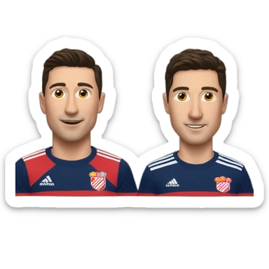 Lewandowski and pedri sticker