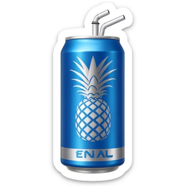 energy drink coconut and pinaple sticker