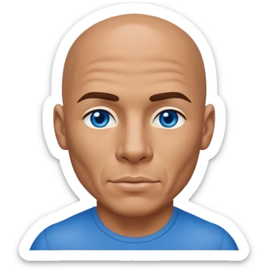 Armando "Pitbull" Pérez with blue eyes sticker