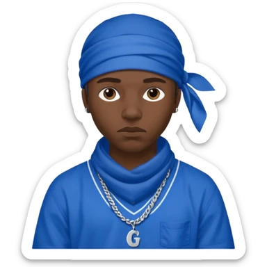 gangster crips sticker