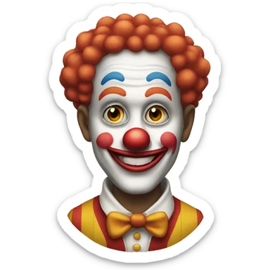 Clown sticker