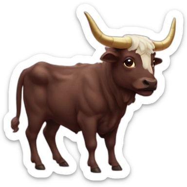 Taurus zodiac pixel sticker