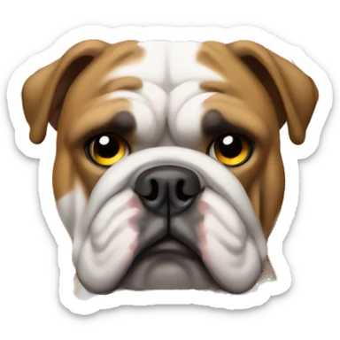 english bulldog no entry sign sticker