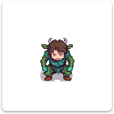 abject fear and misery, dread, pixel art, small character cowering, shadowy background sticker