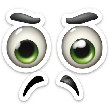 a one eye monster crying sticker
