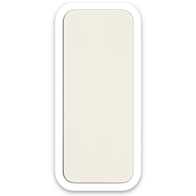 a plain bookmark with rounded corners, minimalistic and smooth edges sticker