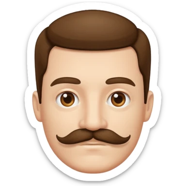 Adolf Hitler moustache carré  sticker