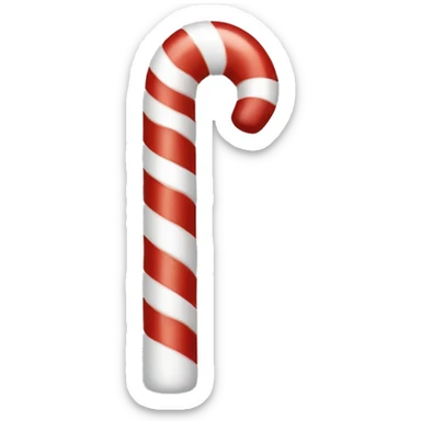 Candy cane sticker