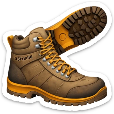 generate a ultra realistic cinematic shoe print-style inscription "ИСТОРИЧЕСКИЙ" sticker