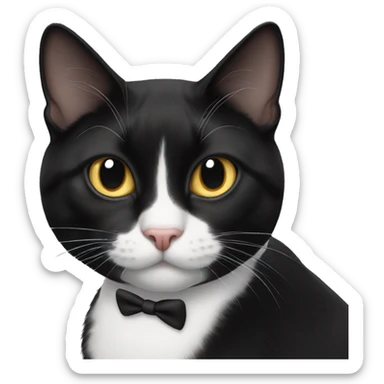 Tuxedo cat sticker
