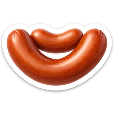 heart shaped sausage (Love) sticker