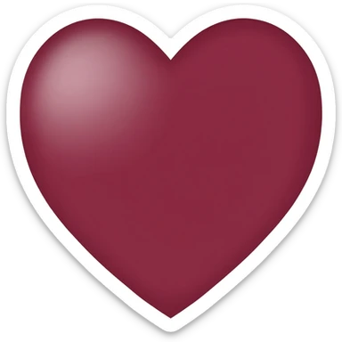 Corazón vinotinto sticker