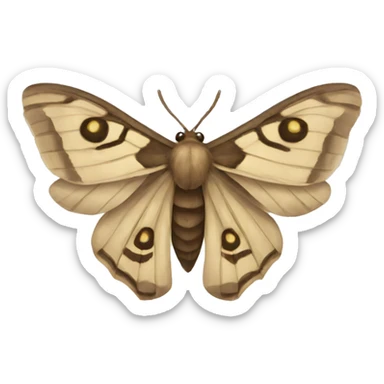 Moth sticker