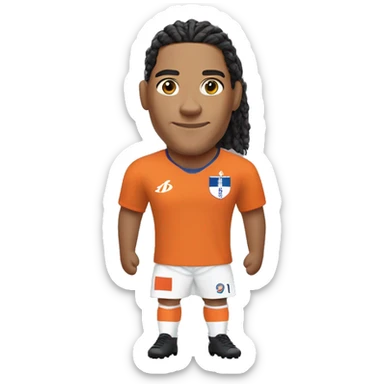 van dijk in netherlands national football team uniform sticker