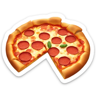 yorkshiere eating pizza sticker