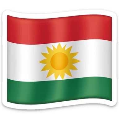Kurdistan flag sticker